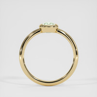 0.95 Ct. Yellowish Green Sapphire Ring, 18K Yellow Gold 3
