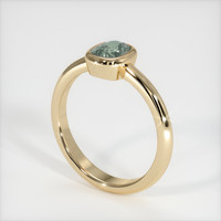 1.07 Ct. Sapphire Ring, 18K Yellow Gold 2