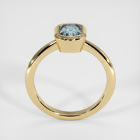 1.42 Ct. Bluish Grey Sapphire Ring, 18K Yellow Gold 3