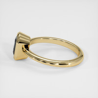 1.42 Ct. Bluish Grey Sapphire Ring, 18K Yellow Gold 4