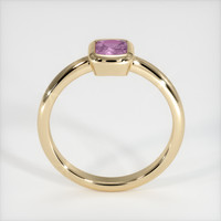 0.74 Ct. Pinkish Purple Sapphire Ring, 18K Yellow Gold 3