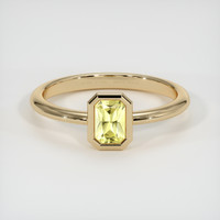 0.88 Ct. Yellow Sapphire Ring, 18K Yellow Gold 1