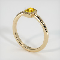 0.60 Ct. Sapphire Ring, 18K Yellow Gold 2