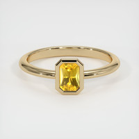 0.94 Ct. Yellow Sapphire Ring, 18K Yellow Gold 1