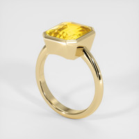 5.06 Ct. Yellow Sapphire Ring, 18K Yellow Gold 2