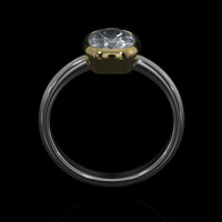 1.18 Ct. Gemstone Ring, 14K Yellow & White 3