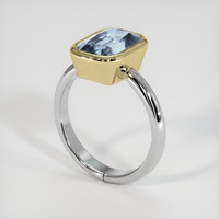 2.57 Ct. Gemstone Ring, 14K Yellow & White 2