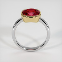 4.01 Ct. Ruby Ring, 14K Yellow & White 3