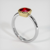 1.49 Ct. Ruby Ring, 14K Yellow & White 2