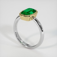 1.84 Ct. Emerald Ring, 18K Yellow & White 2