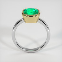 2.45 Ct. Emerald Ring, 18K Yellow & White 3