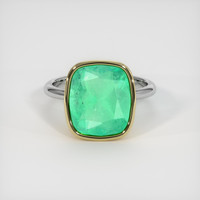 5.04 Ct. Emerald Ring, 18K Yellow & White 1