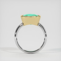 5.04 Ct. Emerald Ring, 18K Yellow & White 3