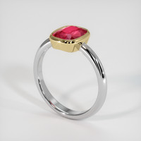 2.02 Ct. Ruby Ring, 18K Yellow & White 2
