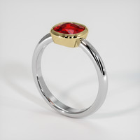1.50 Ct. Ruby Ring, 18K Yellow & White 2