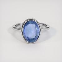 5.14 Ct. Blue Sapphire Ring, Platinum 950 1