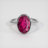 3.20 Ct. Gemstone Ring, Platinum 950 1