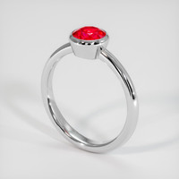 1.10 Ct. Ruby Ring, Platinum 950 2