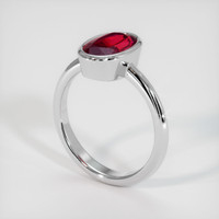 3.02 Ct. Ruby Ring, Platinum 950 2