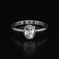 1.04 Ct. Sapphire Ring, Platinum 950 1