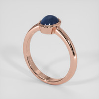 2.53 Ct. Blue Sapphire Ring, 14K Rose Gold 2