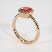 2.10 Ct. Gemstone Ring, 14K Rose Gold 2