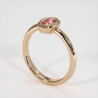 0.57 Ct. Padparadscha Sapphire Ring, 14K Rose Gold 2