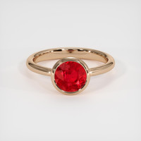 1.81 Ct. Ruby Ring, 14K Rose Gold 1