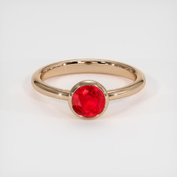 1.10 Ct. Ruby Ring, 14K Rose Gold 1