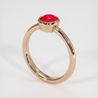 1.10 Ct. Ruby Ring, 14K Rose Gold 2