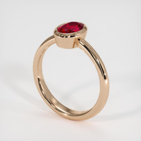 1.10 Ct. Ruby Ring, 14K Rose Gold 2