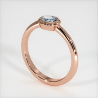 0.65 Ct. Sapphire Ring, 14K Rose Gold 2