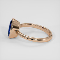 2.46 Ct. Blue Sapphire Ring, 18K Rose Gold 4
