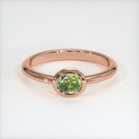 0.67 Ct. Sapphire Ring, 18K Rose Gold 1