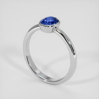 1.75 Ct. Blue Sapphire Ring, Silver 2