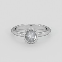 1.09 Ct. White Sapphire Ring, Silver 1