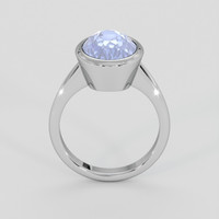6.25 Ct. Blue Sapphire Ring, Silver 3