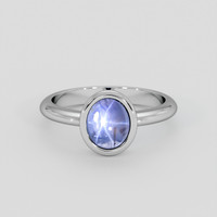 1.75 Ct. Blue Sapphire Ring, Silver 1