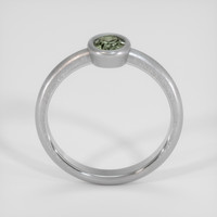 0.62 Ct. Green Sapphire Ring, Silver 3