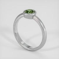 0.63 Ct. Green Sapphire Ring, Silver 2