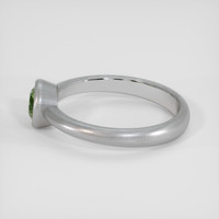 0.63 Ct. Green Sapphire Ring, Silver 4