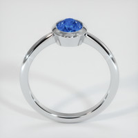 0.96 Ct. Blue Sapphire Ring, 10K White Gold 3