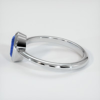 0.96 Ct. Blue Sapphire Ring, 10K White Gold 4