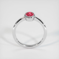 1.02 Ct. Reddish Pink Sapphire Ring, 14K White Gold 3