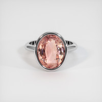 8.08 Ct. Sapphire Ring, 14K White Gold 1
