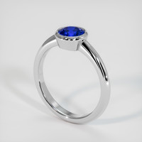 0.94 Ct. Sapphire Ring, 14K White Gold 2