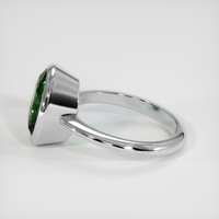 4.50 Ct. Green Sapphire Ring, 14K White Gold 4