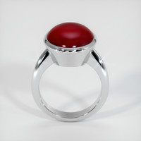 14.99 Ct. Ruby  Ring - 14K White Gold