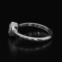 1.04 Ct. Sapphire Ring, 14K White Gold 4