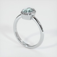 1.79 Ct. Sapphire Ring, 14K White Gold 2